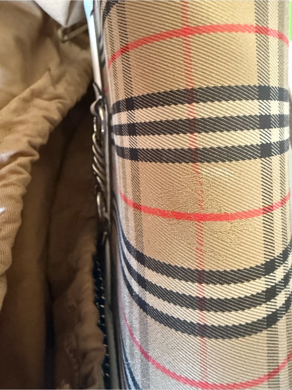EUC Burberry Calfskin 1983 Knight Check Link Shoulder Bag - Picture 15 of 17